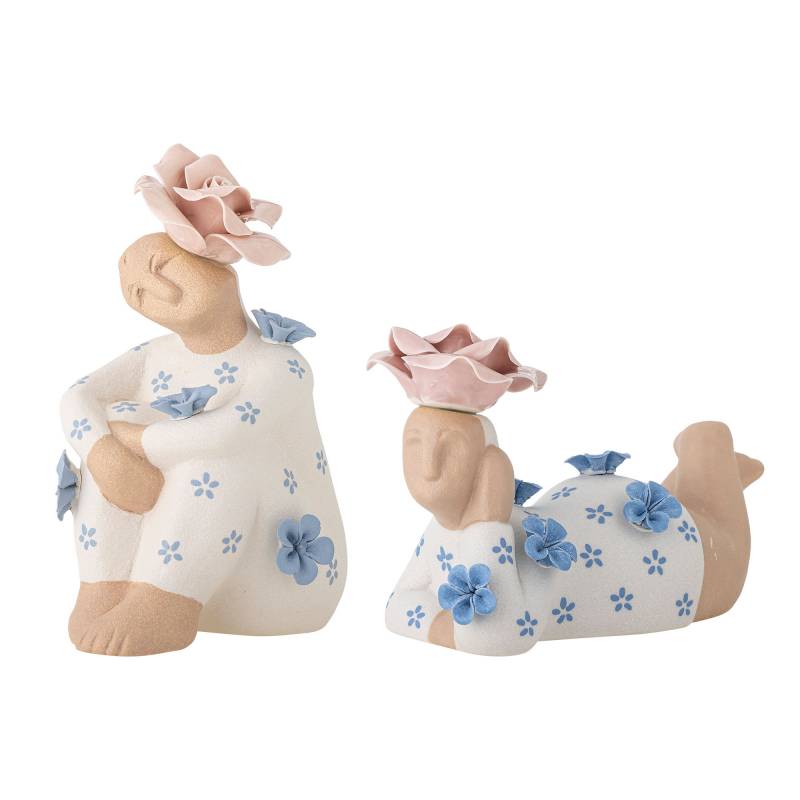 Bloomingville Floriella Deko charmerende figurer i Stent&oslash;j