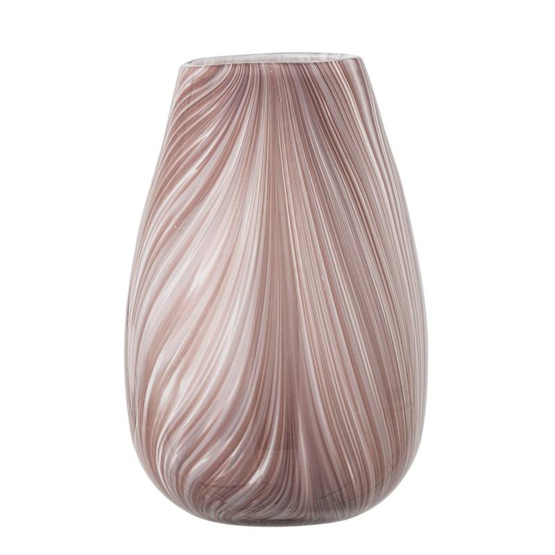 Bloomingville Ennis 22,5cm glasvase i en bl&oslash;d rosa nuance