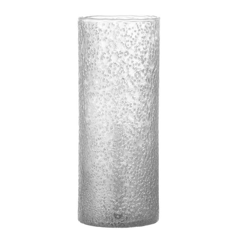 Bloomingville Zenta Vase Genanvendt Glas 32cm boblelignende struktur klar