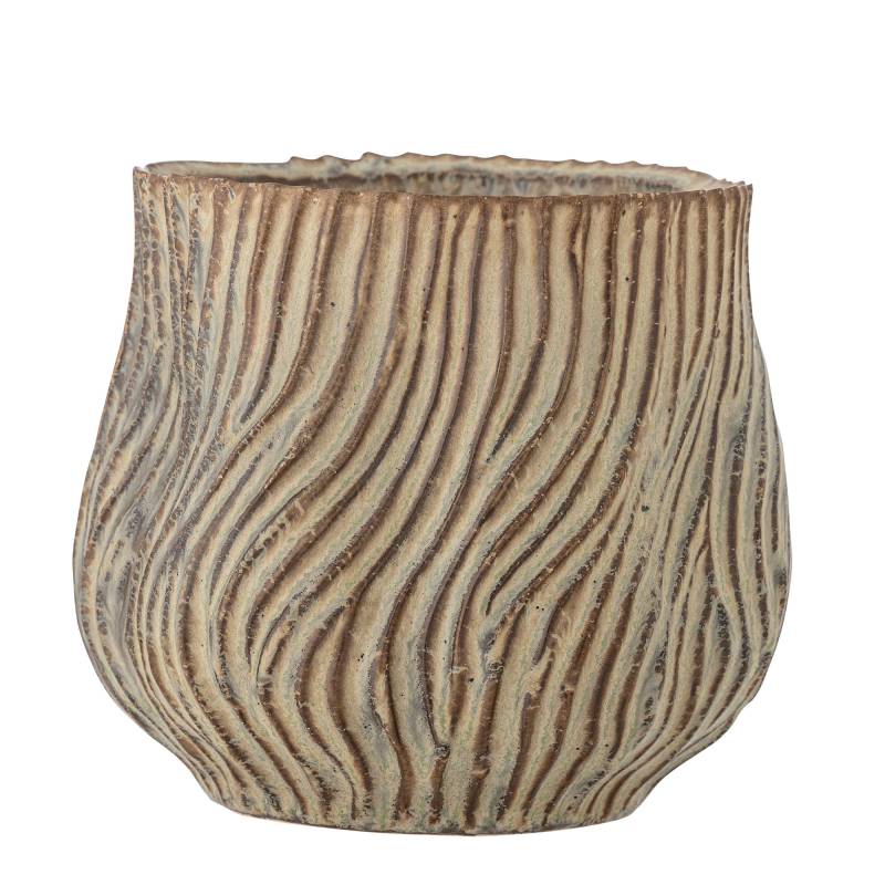 Bloomingville Dua Urtepotteskjuler i Brunt Stent&oslash;j &Oslash;19x17 cm