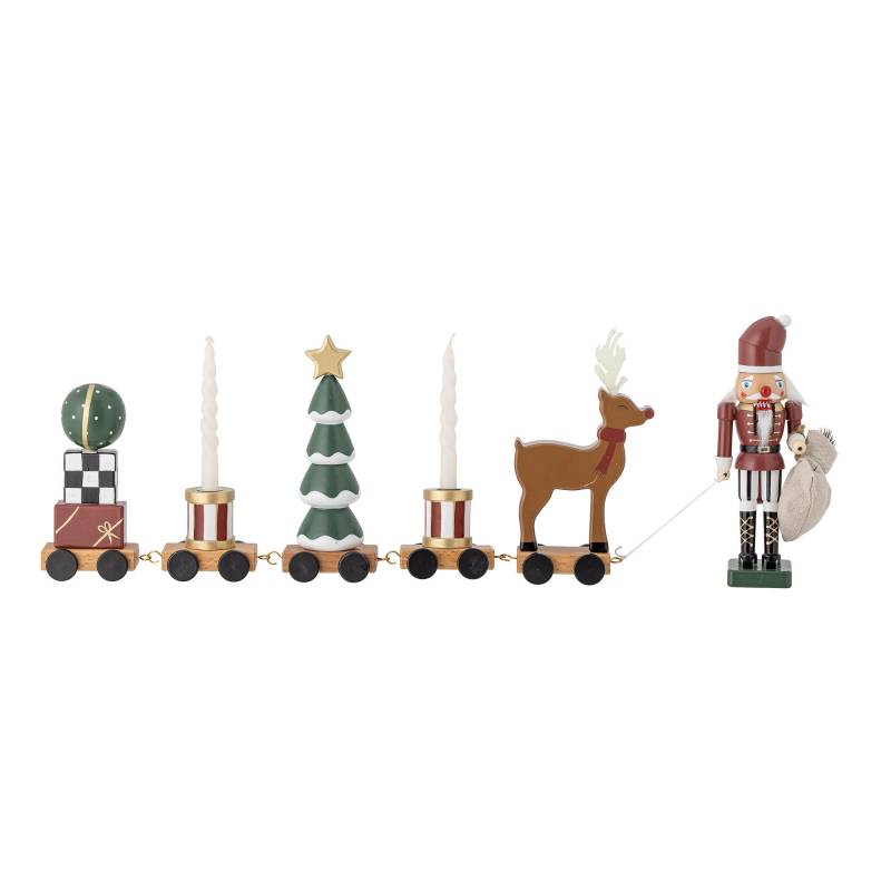 Bloomingville Vadim juletog med julemand og dekorative figurer