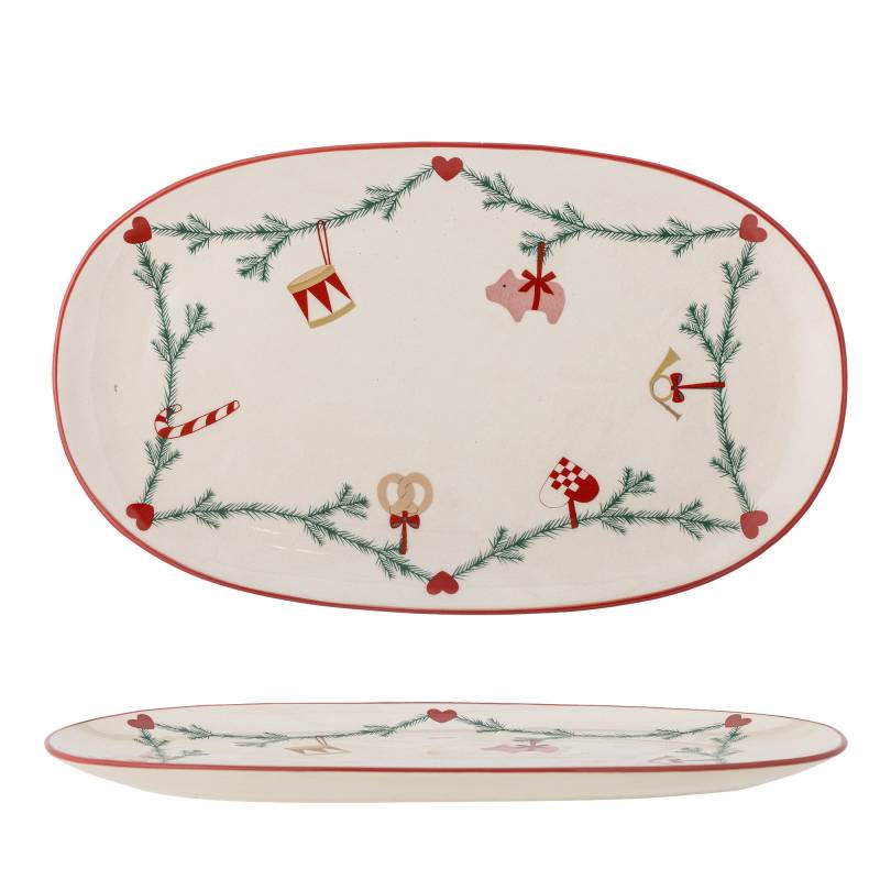 Bloomingville Yule Serveringsfad Stent&oslash;j L38,5cm Natur