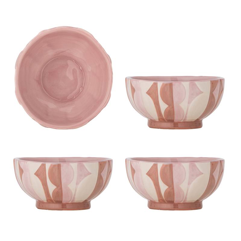 Bloomingville Saul Sk&aring;l Stent&oslash;j rosa, 4 stk