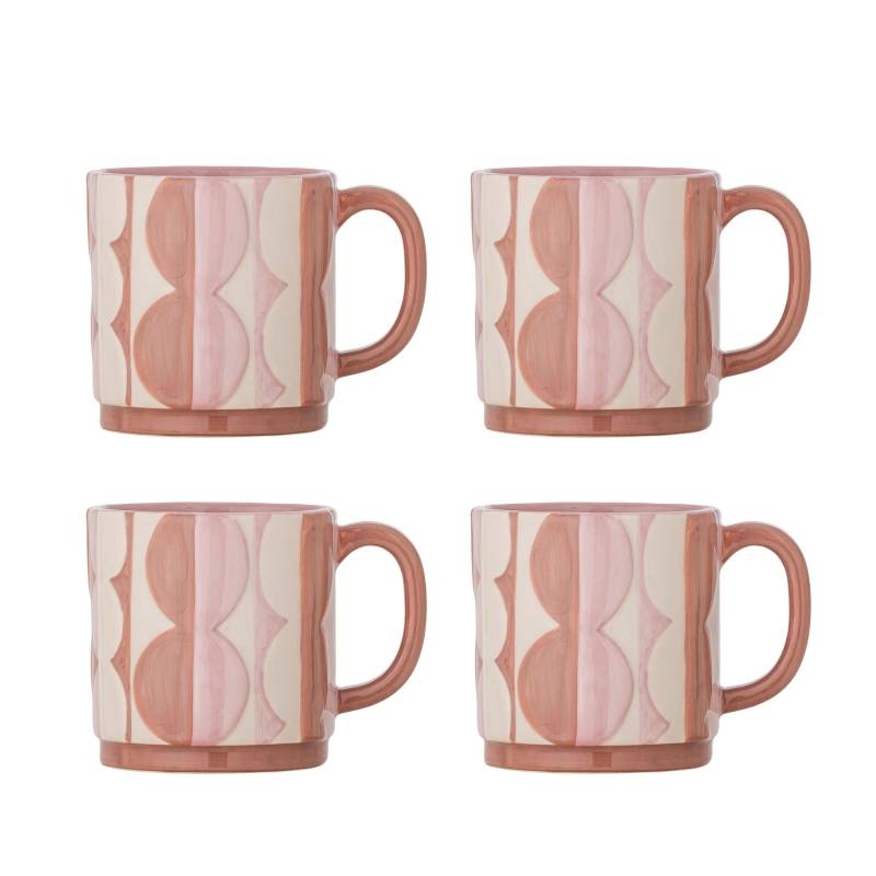 Bloomingville Saul Krus Rosa nuance Stent&oslash;j, 4 stk
