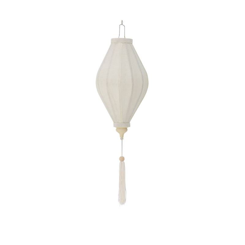 Bloomingville Pomp Deko H39cm  i Polyester af bambus og tr&aelig; hvid nuance