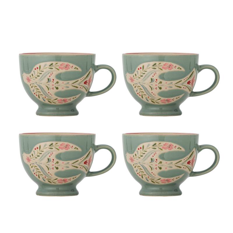 Creative Collection Rosalynde Krus Stent&oslash;j Gr&oslash;n med motiv