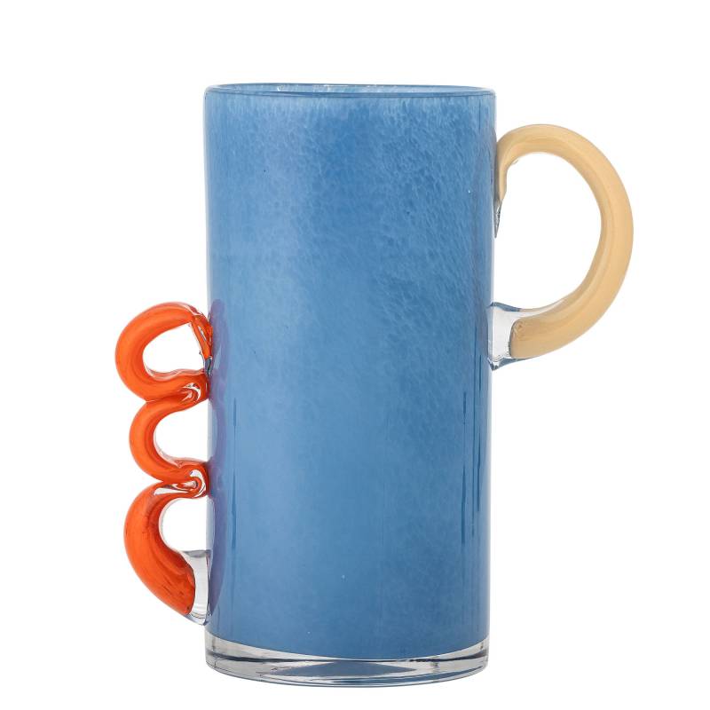 Bloomingville Carlie Vase Glas 20,0cm Skulpturelle hanke Bl&aring;