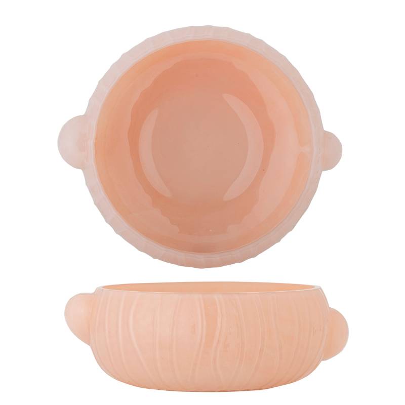 Bloomingville Lalie Sk&aring;l Glas blid rosa nuance