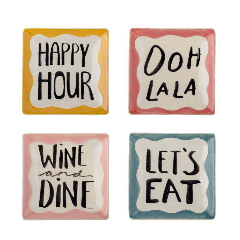 Bloomingville Soline Tallerken Stent&oslash;j h&aring;ndmalede 