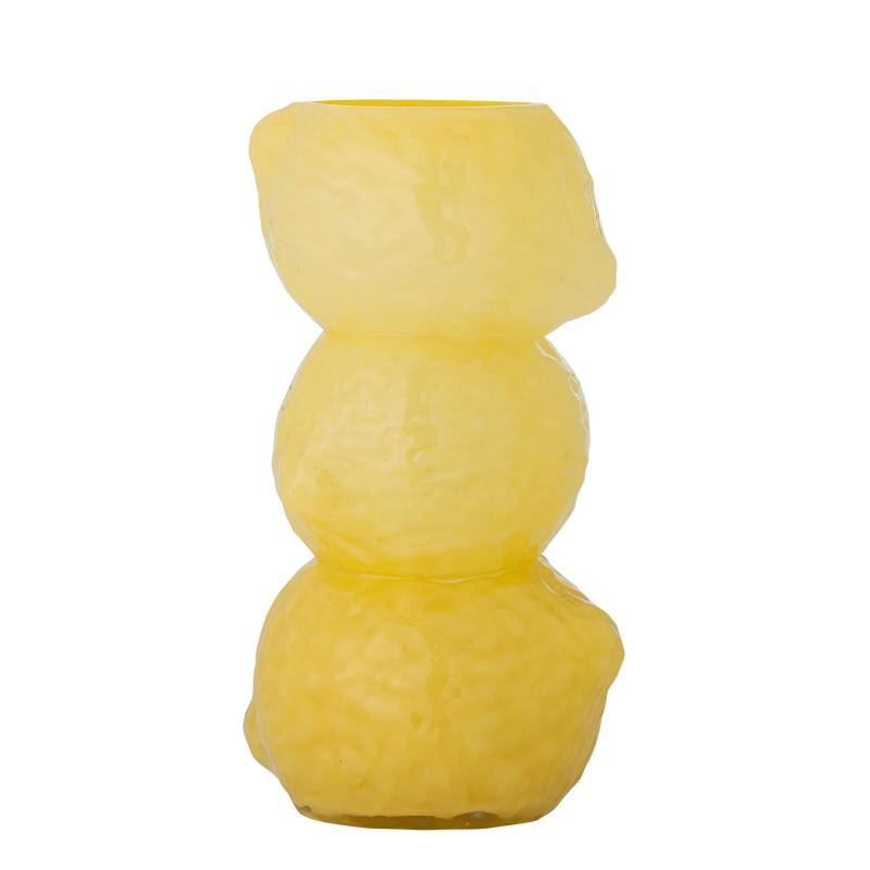 Creative Collection Limone Vase i glas smuk gul farve