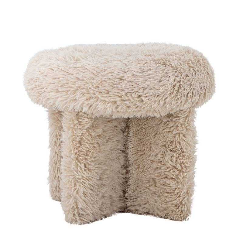 Bloomingville Frikka Puf i polyester varm beige tone