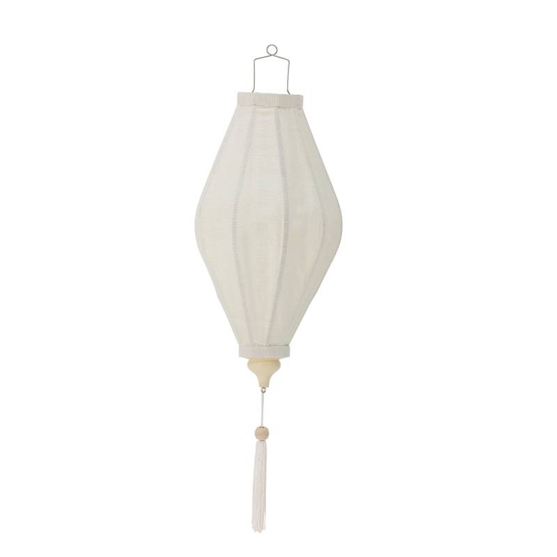 Bloomingville Pomp Deko H50cm i Polyester og bambus hvid nuance