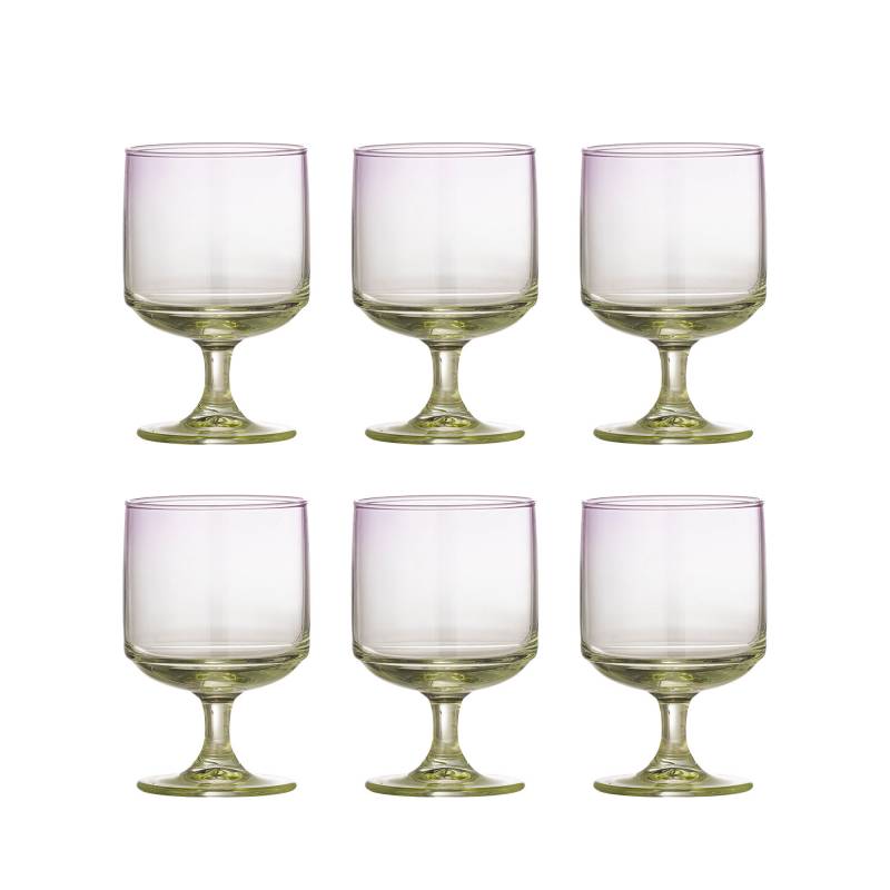 Bloomingville Luciana Drikkeglas Glas 30cl Lilla sk&aelig;r