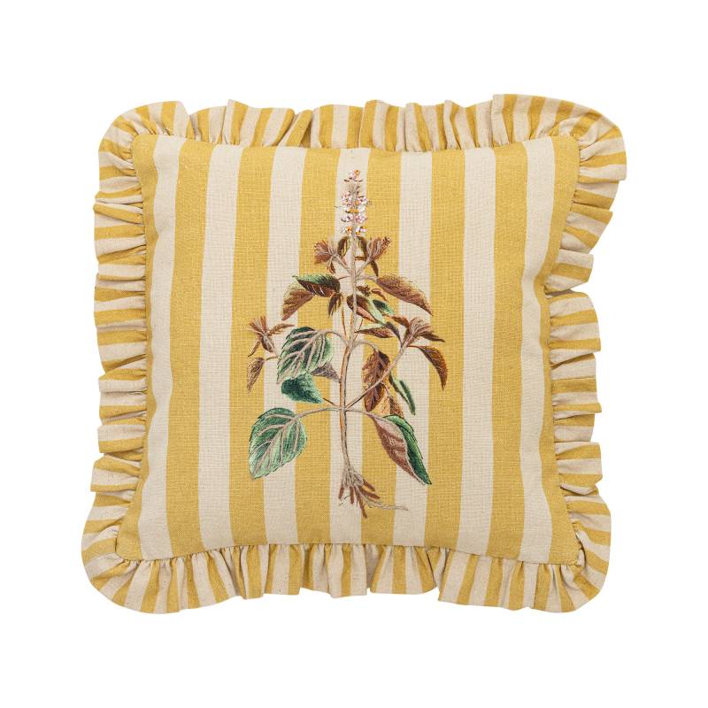Creative Collection Camila Pude Bomuld 35x35cm Gul med motiv