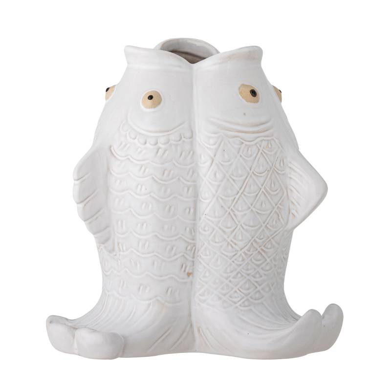 Creative Collection Fili Vase Stent&oslash;j19cm  to stiliserede ugler hvid