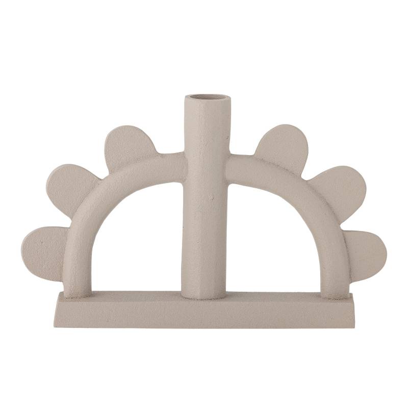 Bloomingville Kanza Lysestage i Aluminium med en varm naturfarve