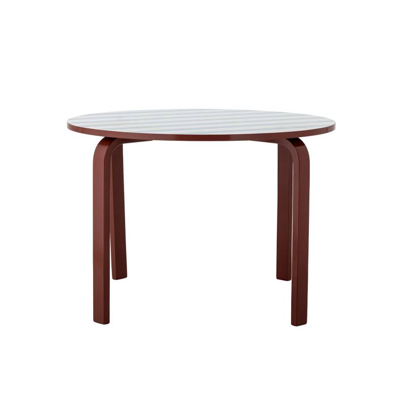 Bloomingville MINI Liova fremstillet i MDF &Oslash;65cm Bord striber bl&aring; hvid