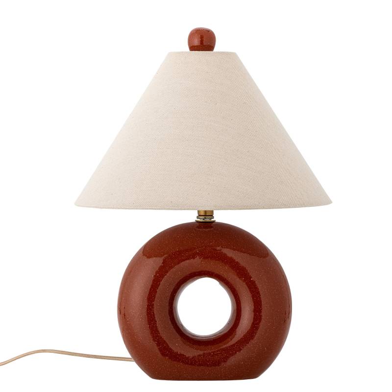Bloomingville Panja Bordlampe i  Stent&oslash;j D30xH42 cm R&oslash;d