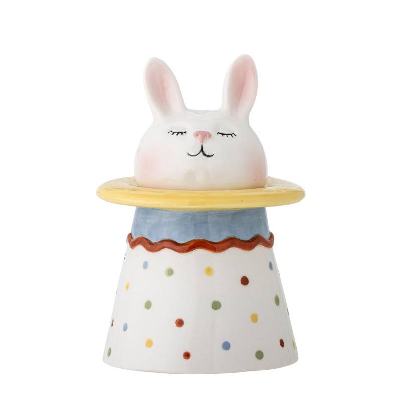Bloomingville MINI Villja Krukke med l&aring;g Stent&oslash;j H19,0cm Multifarvet