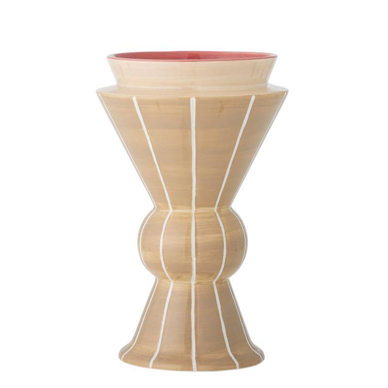 Bloomingville Trilla Vase i Keramik afd&aelig;mpet beige nuance