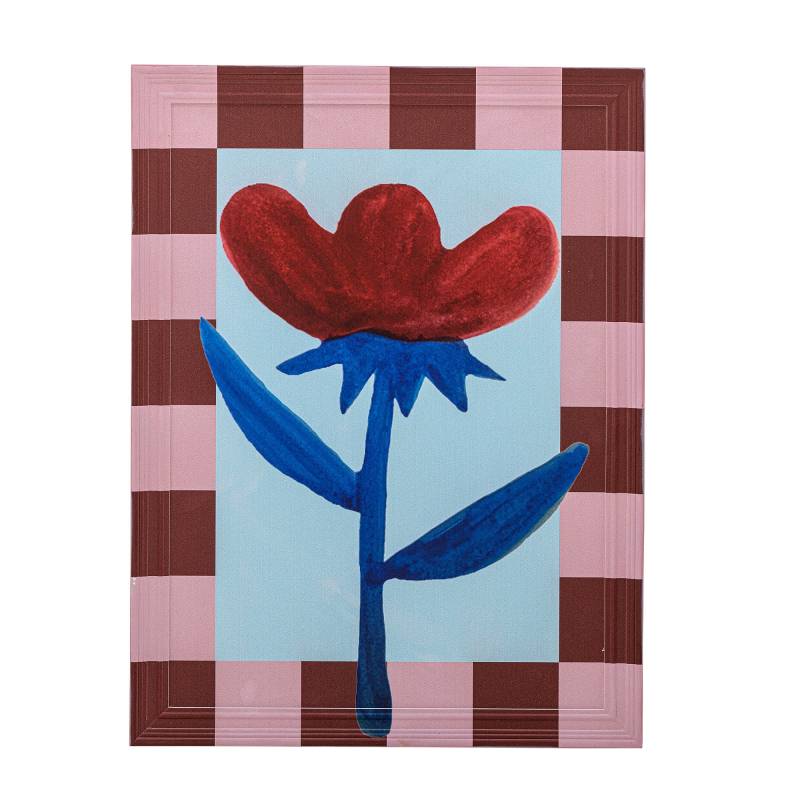 Bloomingville Vinia illustration med ramme 40x53 cm multifarvet