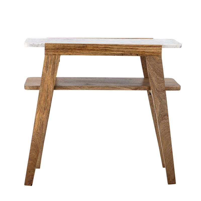Creative Collection Livi Sidebord mangotr&aelig; og marmor