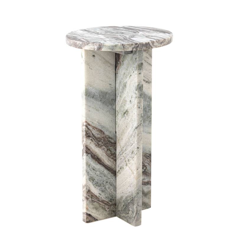 Bloomingville Jasmia Sidebord i Marmor &Oslash;30cm poleret finish