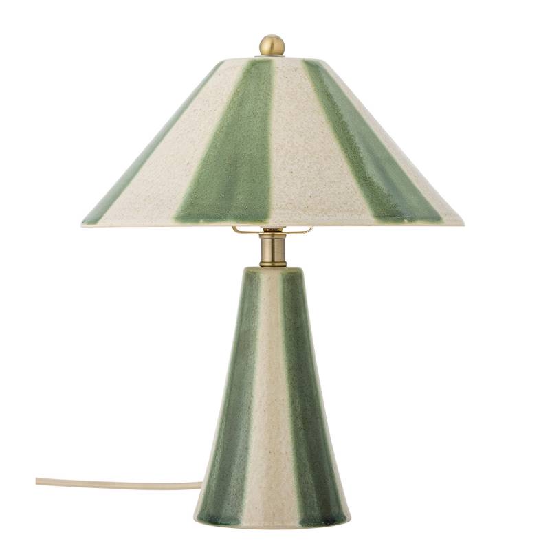 Bloomingville Olive Bordlampe i Stent&oslash;j afd&aelig;mpede gr&oslash;nne og beige nuancer