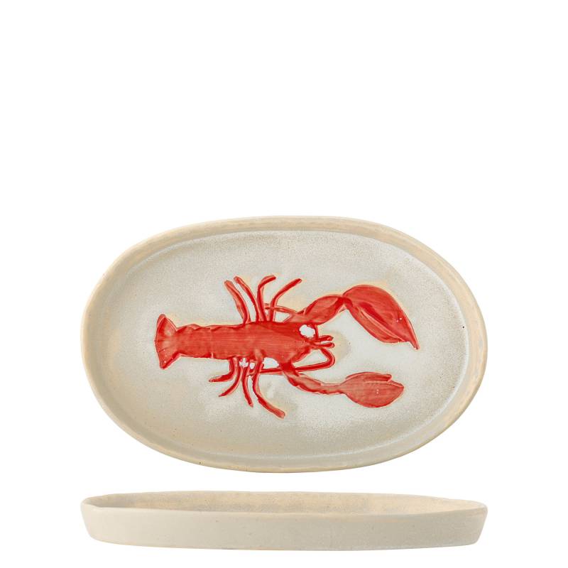 Creative Collection Hadden Serveringsfad Stent&oslash;j centreret hummermotiv