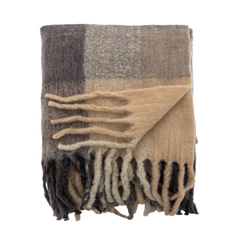 Creative Collection Hamisha Plaid gr&aring; og brune nuancer polyester
