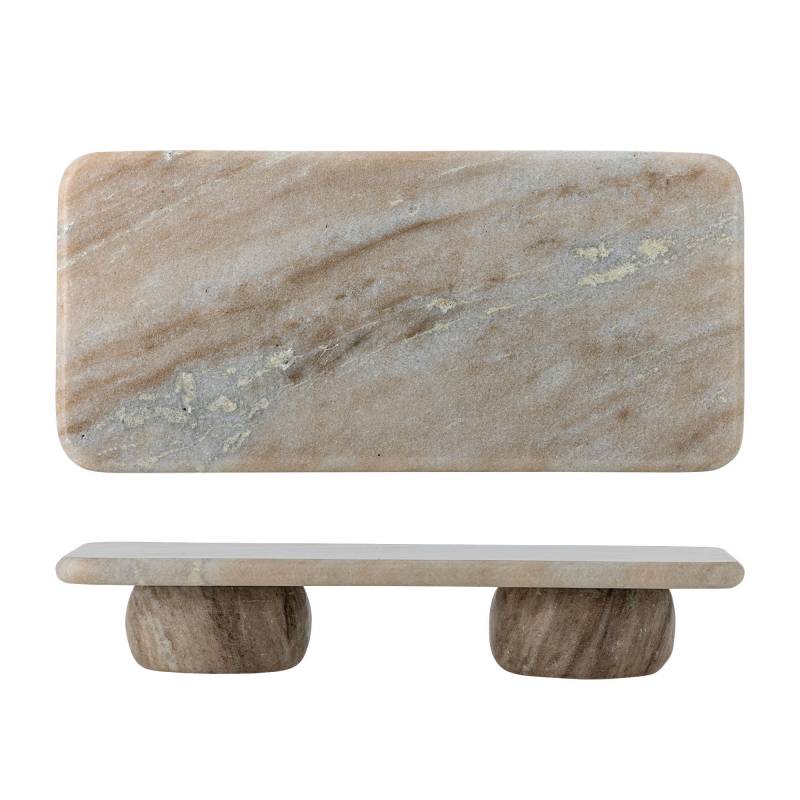Bloomingville Fatin Opsats i Poleret Marmor Gr&aring; 38x18x6 cm