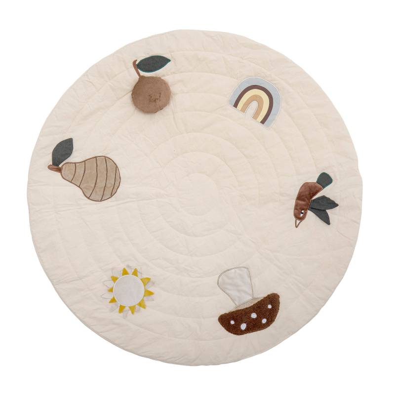 Bloomingville MINI Agnes leget&aelig;ppe i bomuld &Oslash;100cm hvid