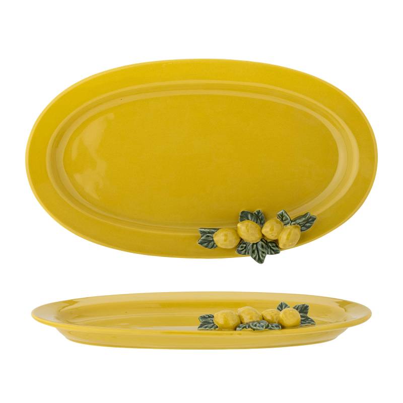 Creative Collection Limone Serveringsfad Stent&oslash;j gul
