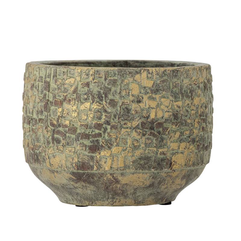 Creative Collection Mawi Deko Urtepotte H16cm Terrakotta gr&oslash;n nuance