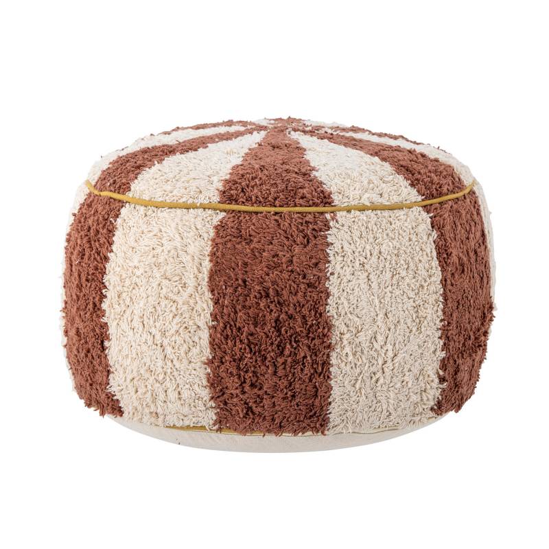 Bloomingville MINI Charoline Puf i bomuld stribet brun