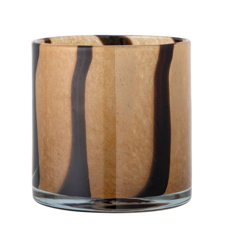 Bloomingville Liberty Fyrfadsstage Glas brun