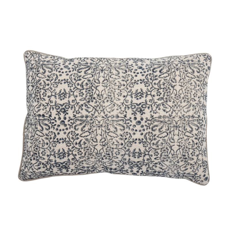 Creative Collection Jesi Pude Bomuld 60x40cm Sort m&oslash;nstret