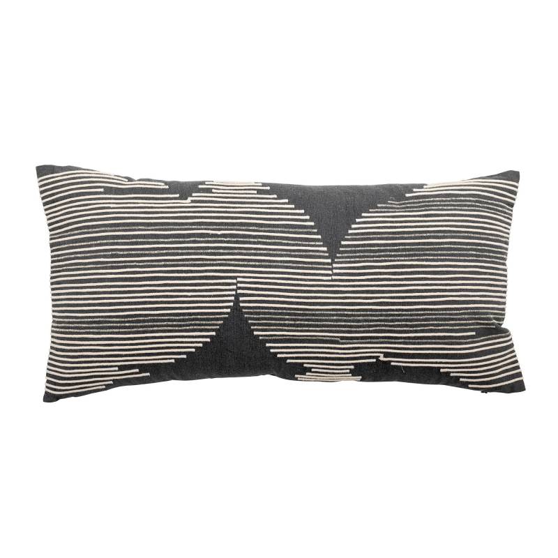 Bloomingville Brechia Pude Bomuld 60x30cm Gr&aring; m&oslash;nstret