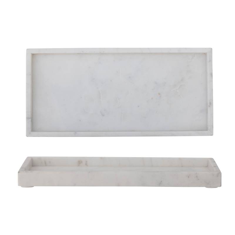 Bloomingville Majsa Fad 38x18cm lavet i hvid Marmor
