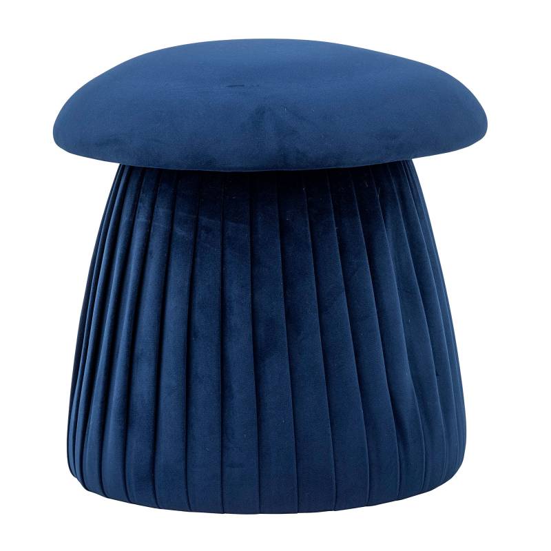 Bloomingville Roberta Puf i genanvendt polyester elegant bl&aring; nuance