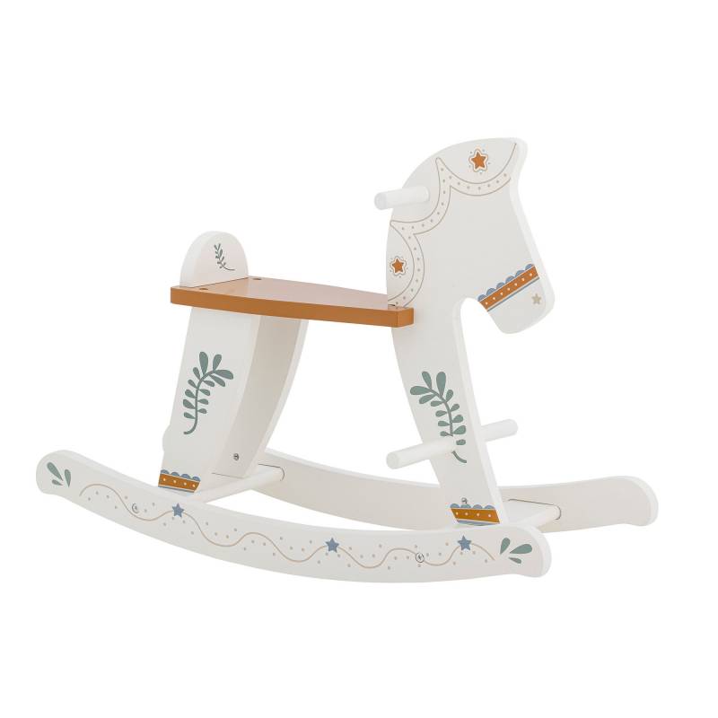 Bloomingville MINI Ruddy gyngehest 68 cm MDF hvid