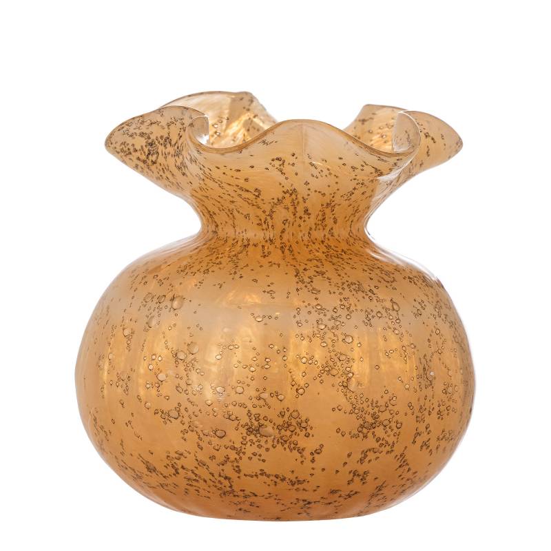 Creative Collection Thebe Vase Glas 12cm smuk glasvase i en varm orange