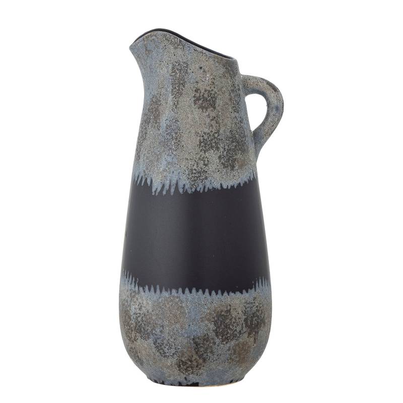 Creative Collection Khumo Vase H37cm m&oslash;rk sort overflade i stent&oslash;j