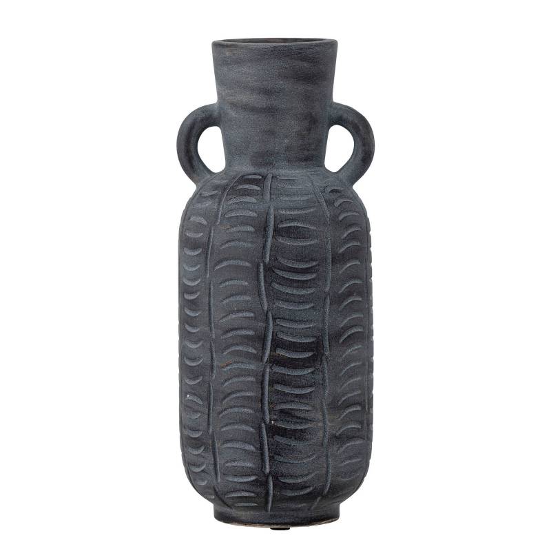 Creative Collection Rane Vase i Keramik gr&aring; flot m&oslash;rk farve