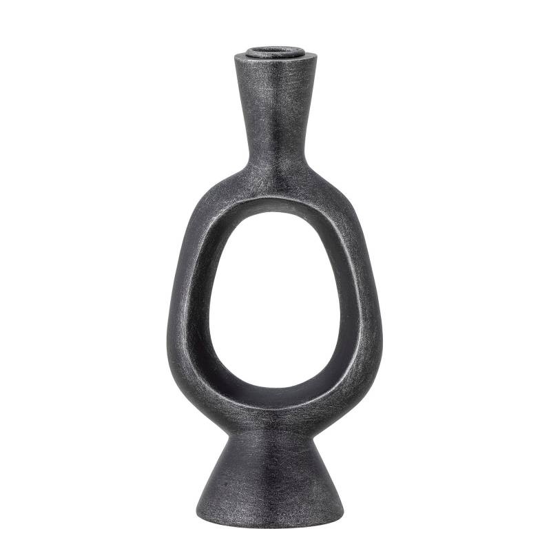 Bloomingville Bijan Lysestage Polyresin Sort Og Råt Metallisk Look