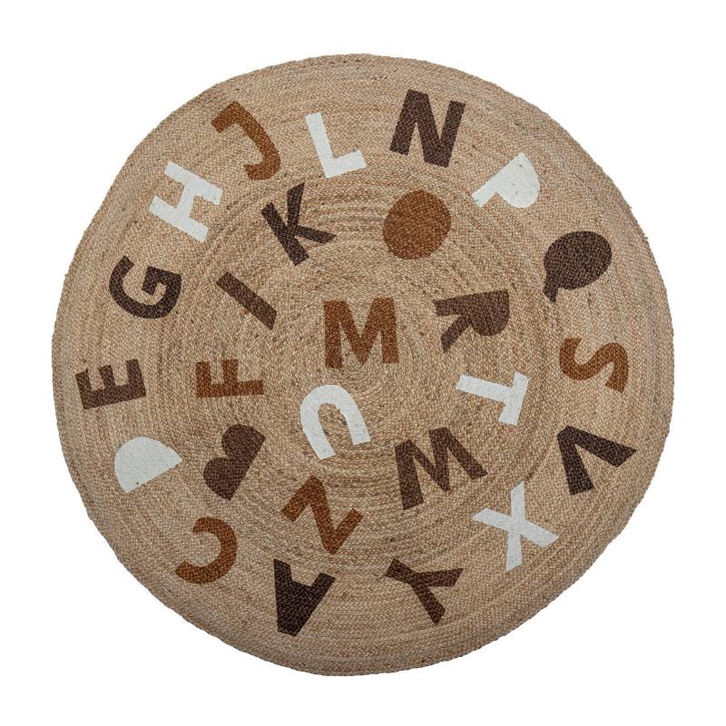 Bloomingville MINI Dinne t&aelig;ppe til b&oslash;rn &Oslash;130cm Jute brun