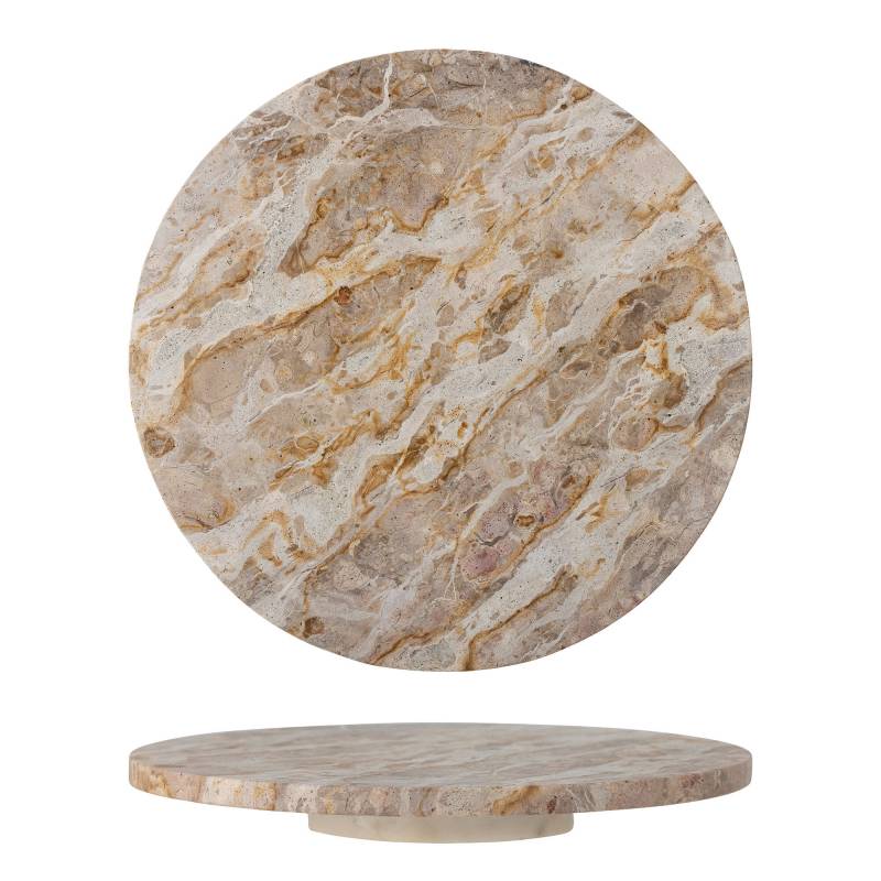 Bloomingville Nuni Fad p&aring; drejefod &Oslash;36cm i brun marmor