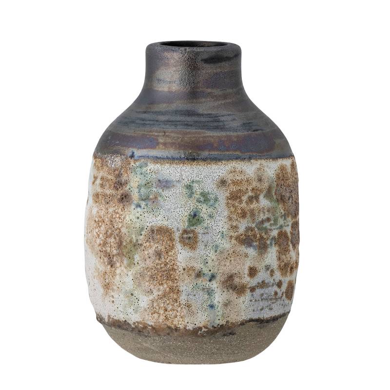 Bloomingville Crina Vase i Stent&oslash;j H16cm meleret brun glasur