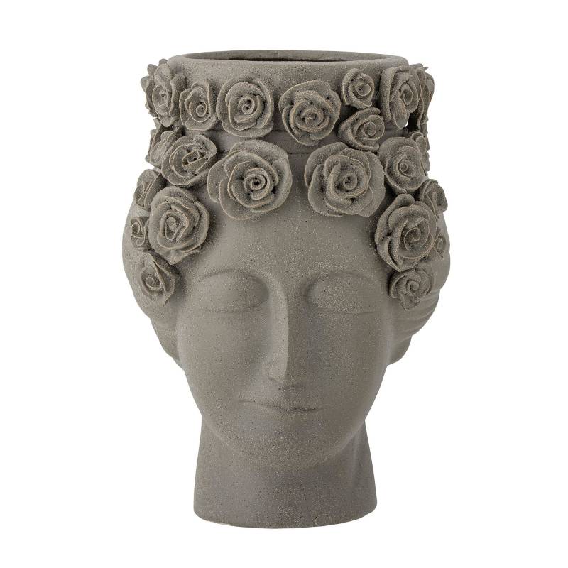 Bloomingville Akira Vase i Stent&oslash;j H30cm h&aring;nddekorerede gr&aring;