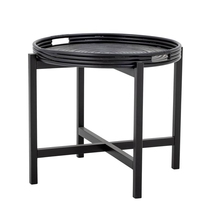 Bloomingville Milli Bakkebord Rattan &Oslash;60cm Sort